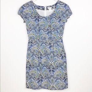 J. Crew Dolores Sheath Dress In Peacock Paisley